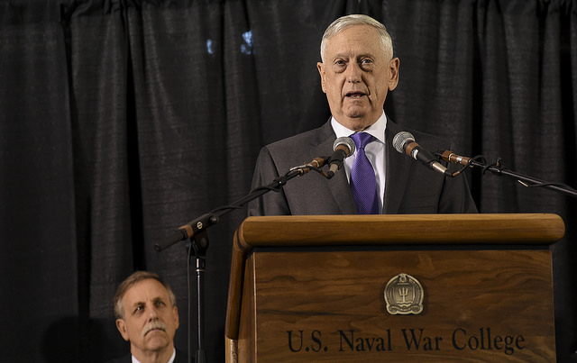Mattis Graduation Speech at NWC Spells Out US Policy.